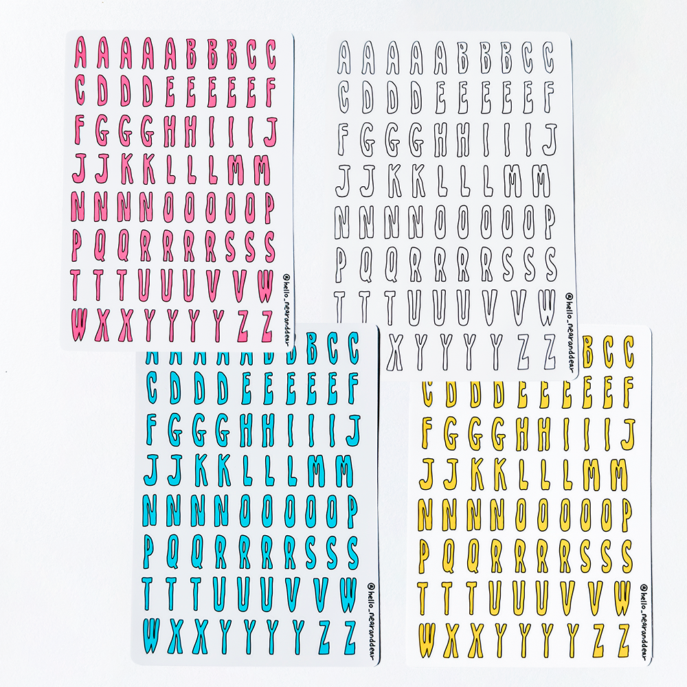 Alphabet Stickers